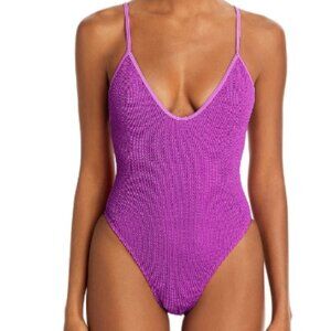 NWT! Bound by Bond-Eye Ultraviolet Elena Crinkle One Piece Swimsuit NEW!